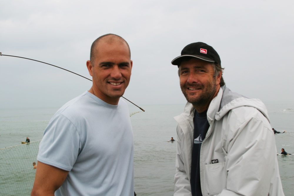 Ottobre 2004: Kelly Slater al pontile di Forte dei Marmi